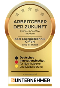 Siegel: Arbeitgeber der Zukunft vom deutschen Innovationsinstitut für Nachhaltigkeit und Digitalisierung
