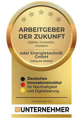Siegel: Arbeitgeber der Zukunft vom deutschen Innovationsinstitut für Nachhaltigkeit und Digitalisierung